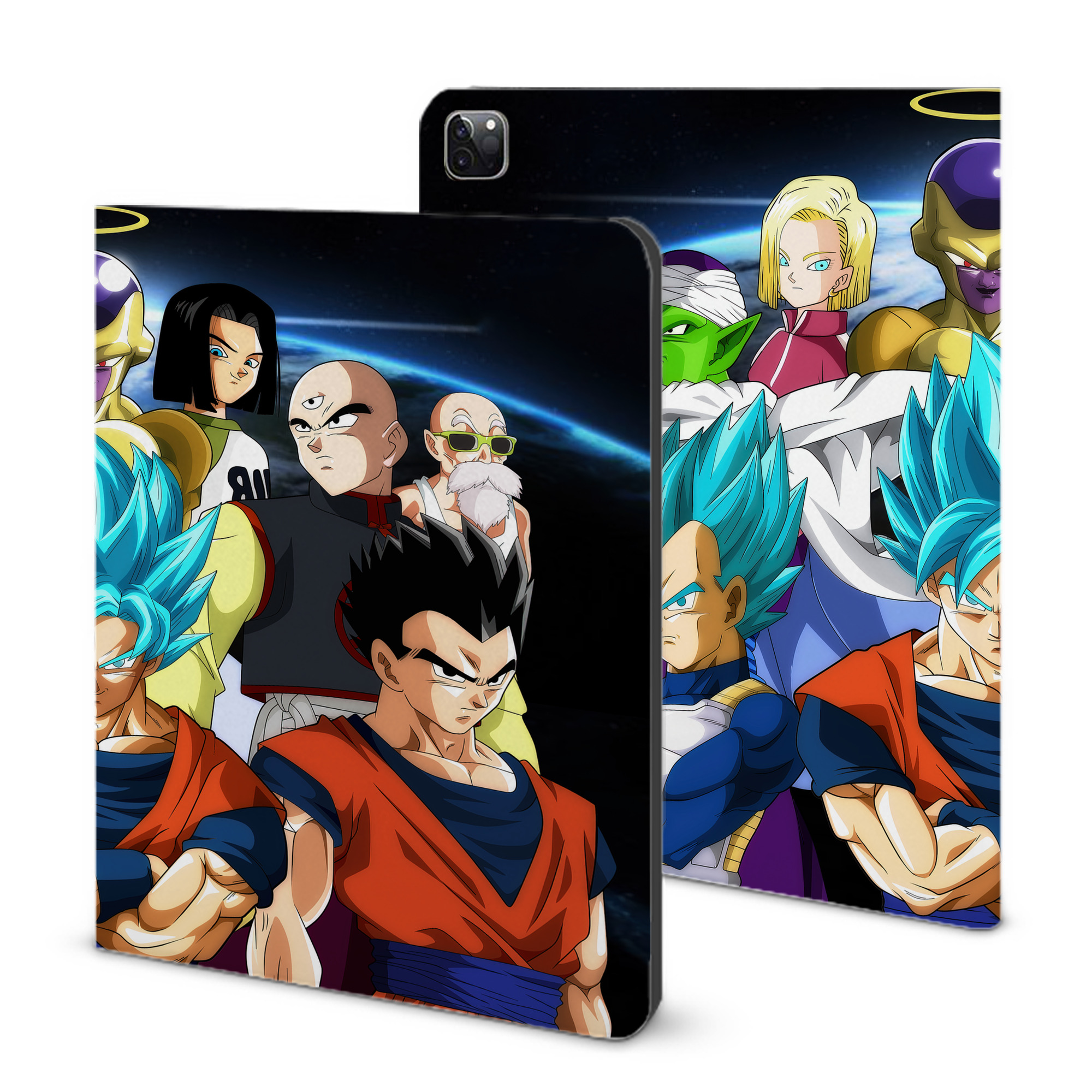 （画像用） ドラゴンボール DRAGON BALL IPad ケース ブック型 PUレザー TPU 耐衝撃 軽量 薄型 ペン収納なし 全面保護 IPad 各モデル対応
